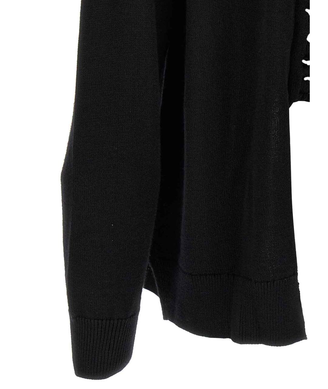 COMME DES GARÇONS HOMME PLUS Черный шерстяной кардиган, фото 4