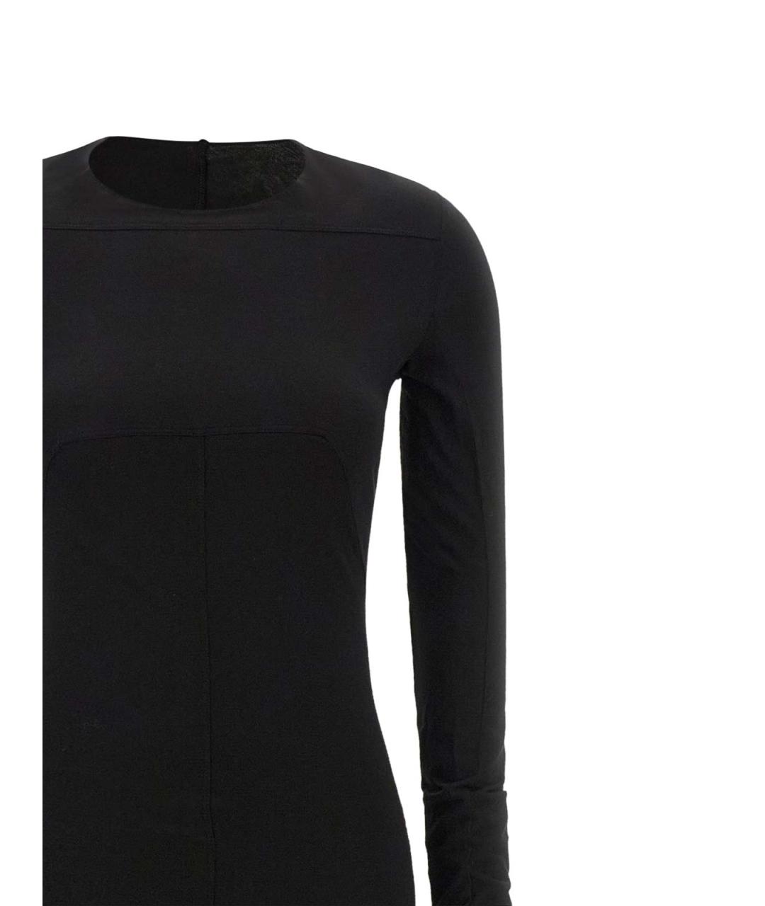 RICK OWENS DRKSHDW Черное хлопковое вечернее платье, фото 3