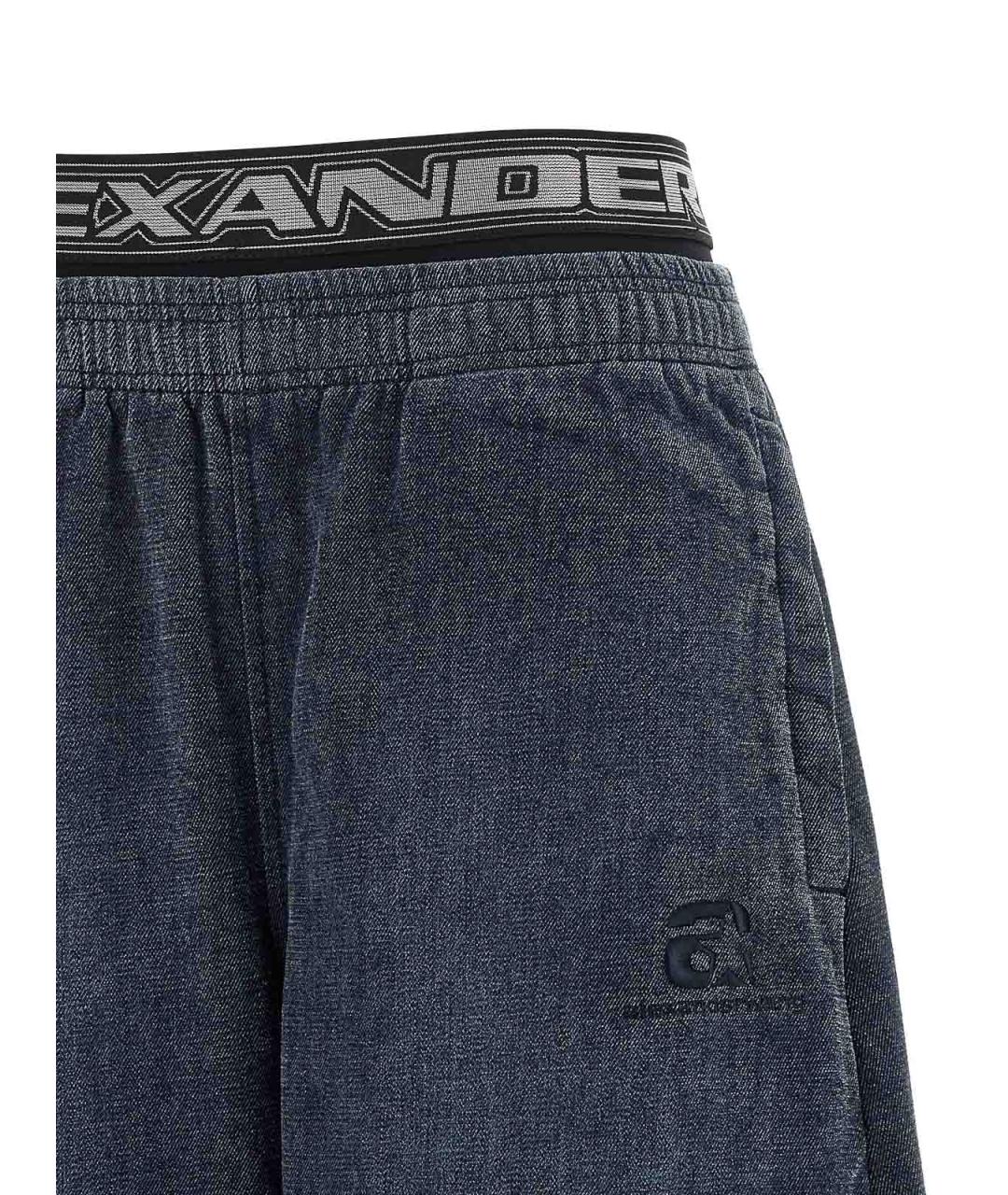 ALEXANDER WANG Черные хлопко-полиэстеровые прямые джинсы, фото 3