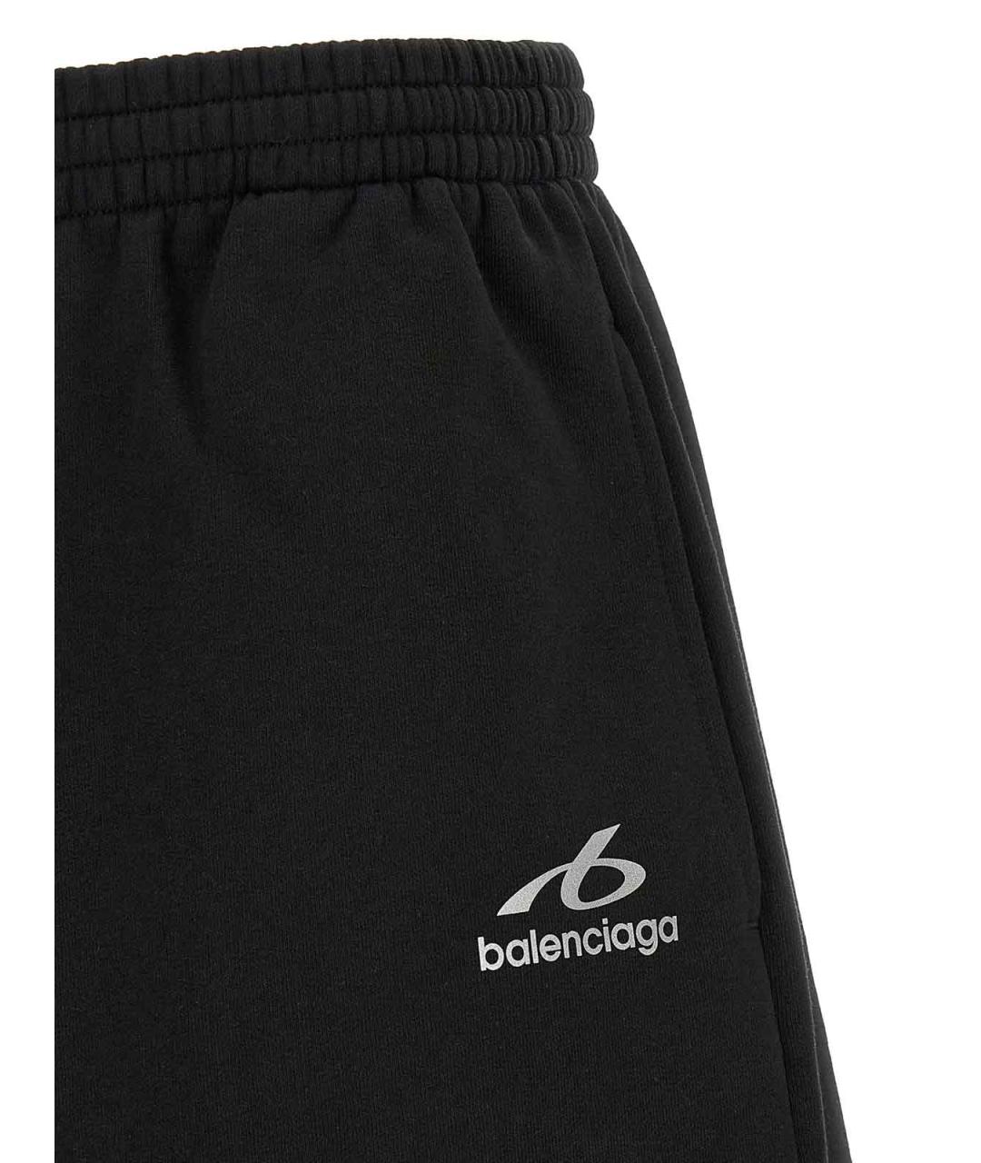 BALENCIAGA Черные хлопковые шорты, фото 5