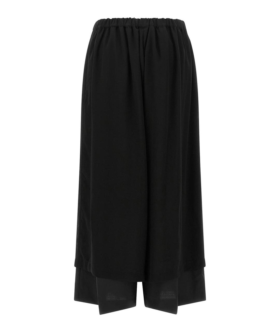 COMME DES GARÇONS Черные шерстяные брюки широкие, фото 2