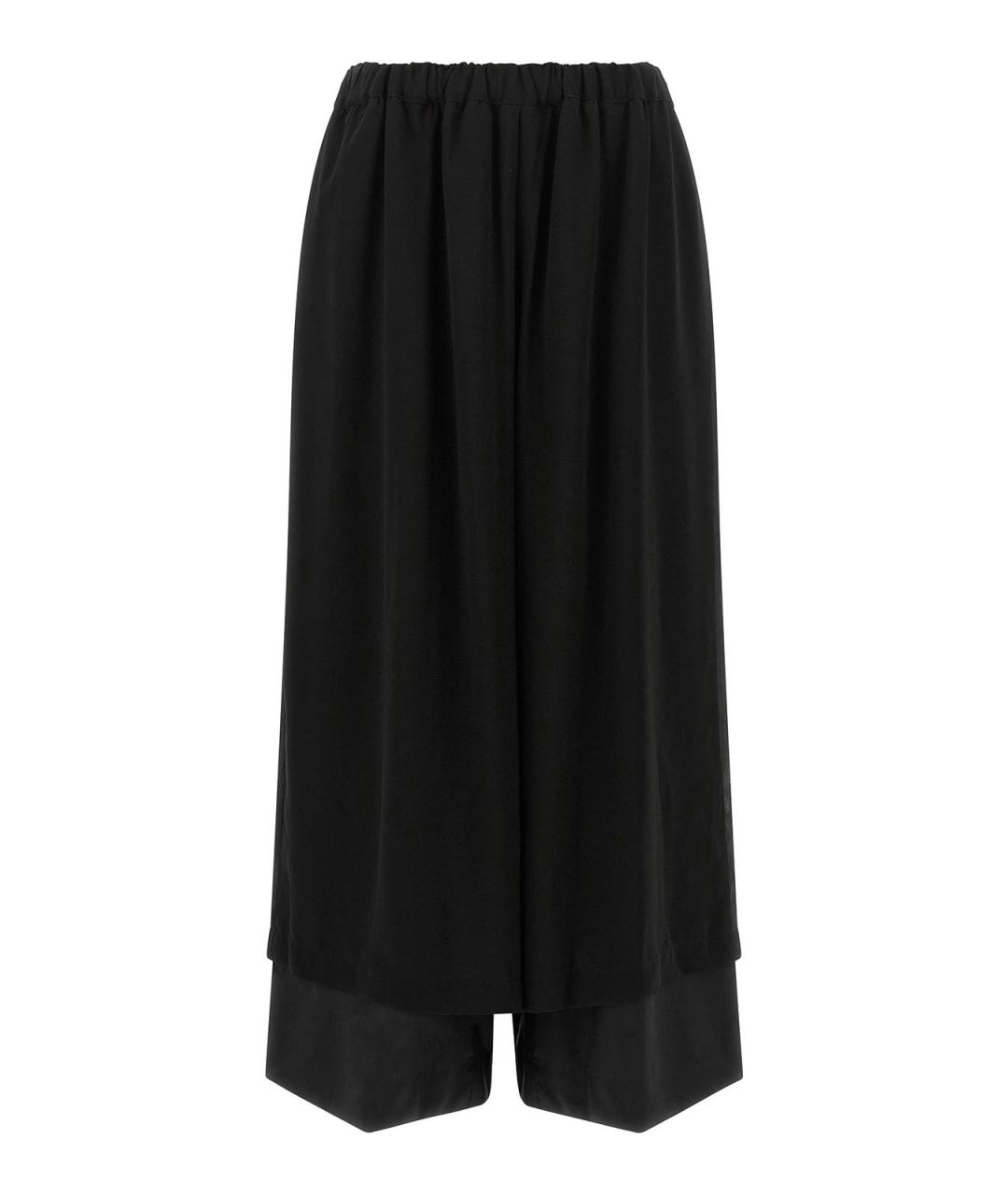 COMME DES GARÇONS Черные шерстяные брюки широкие, фото 1