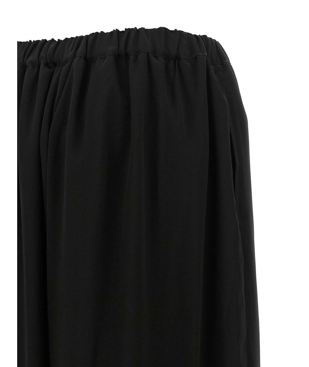 COMME DES GARÇONS Черные шерстяные брюки широкие, фото 4
