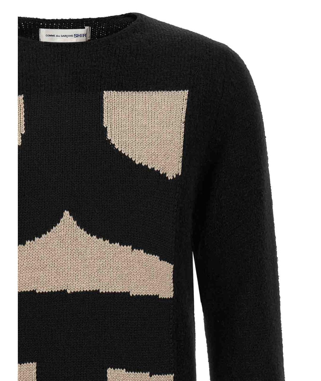 COMME DES GARÇONS Черный полиэстеровый джемпер / свитер, фото 3
