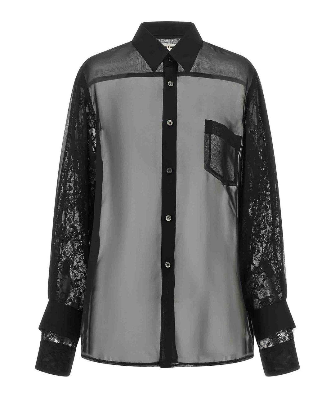COMME DES GARÇONS Черная полиэстеровая рубашка, фото 2