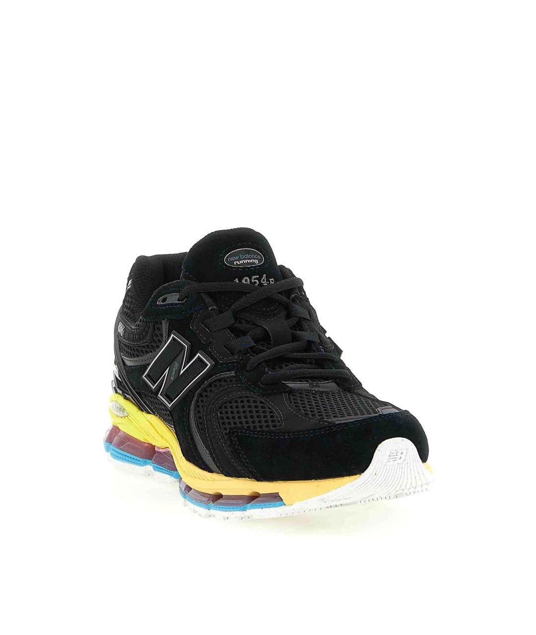 NEW BALANCE Черные текстильные низкие кроссовки / кеды, фото 2
