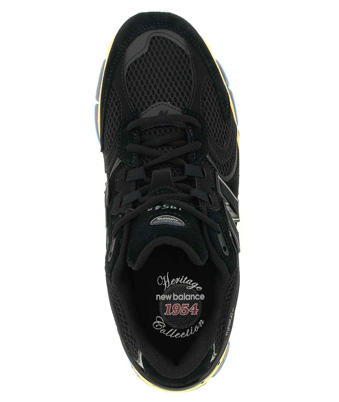 NEW BALANCE Черные текстильные низкие кроссовки / кеды, фото 4