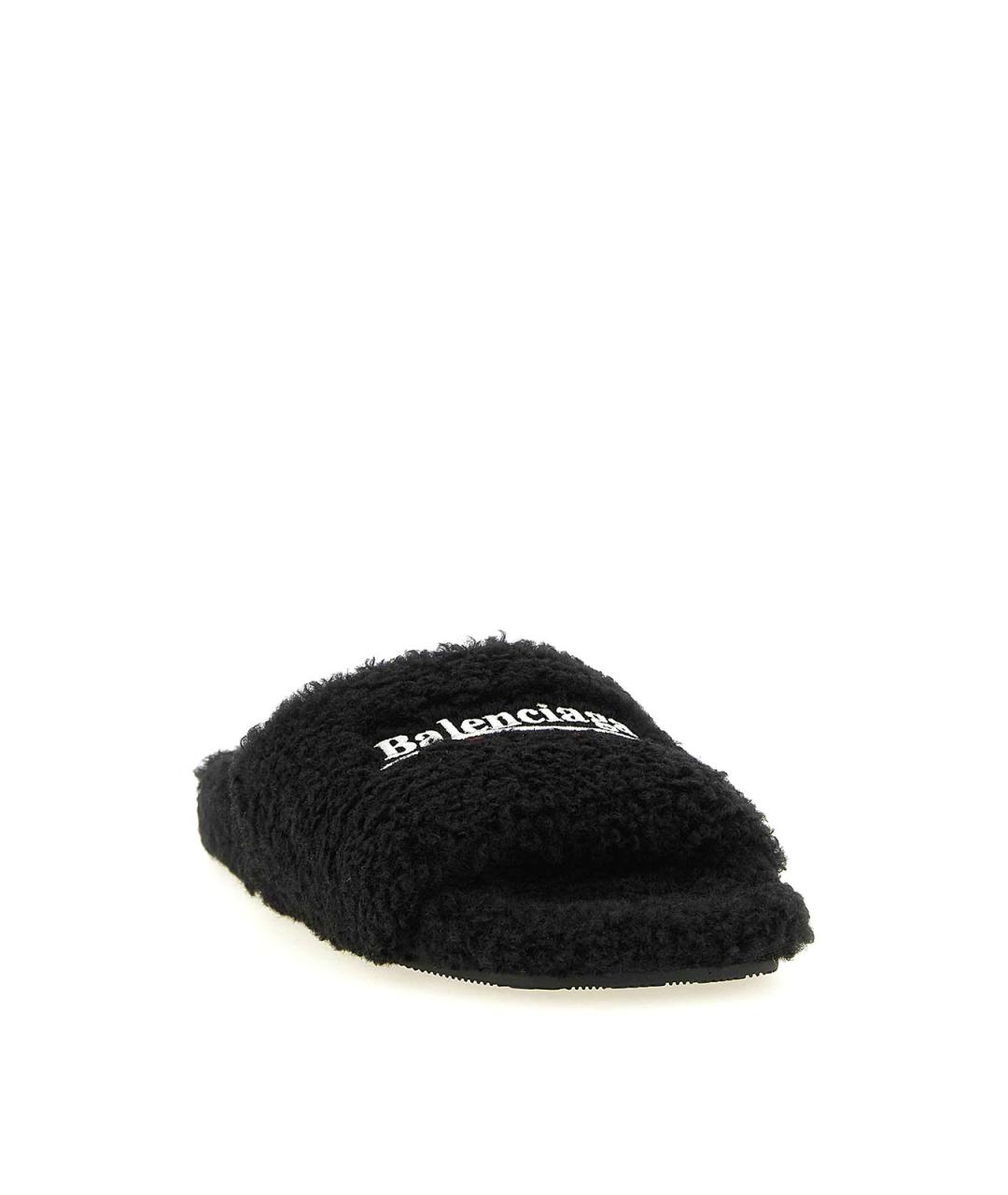 BALENCIAGA Черные шлепанцы, фото 2
