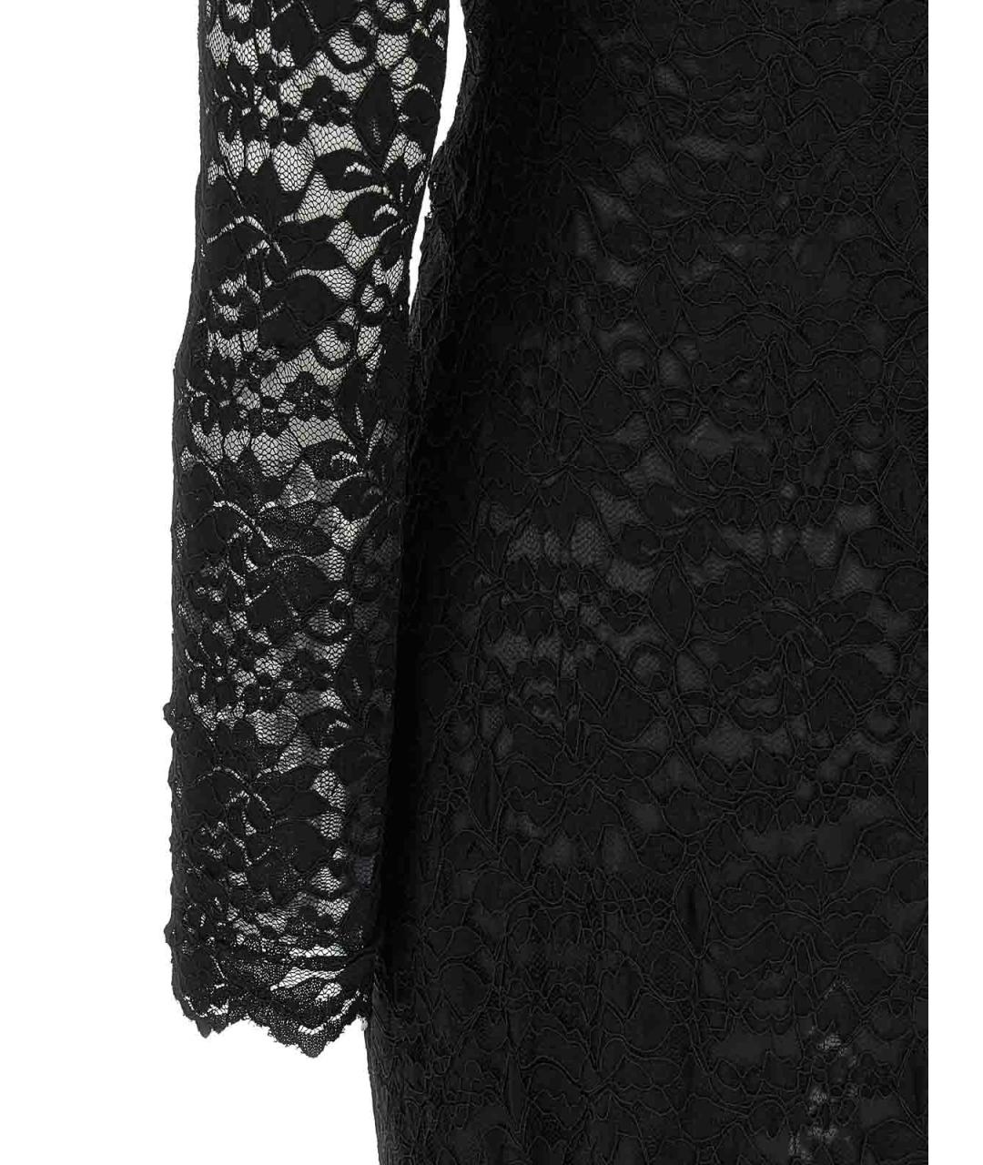 DIANE VON FURSTENBERG Черное полиэстеровое повседневное платье, фото 4