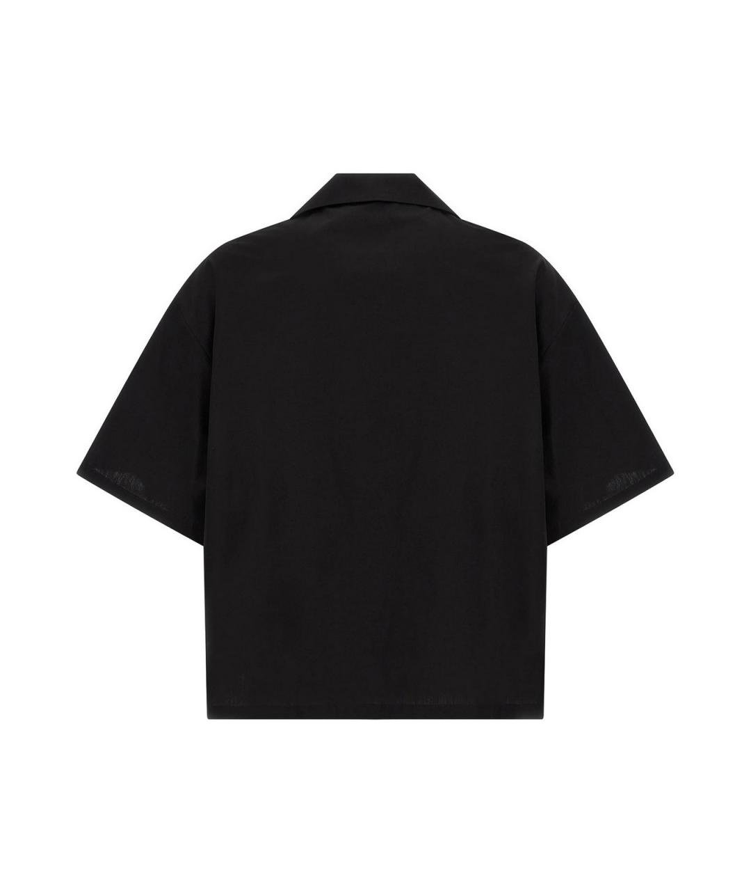 BALENCIAGA Черная хлопковая кэжуал рубашка, фото 2