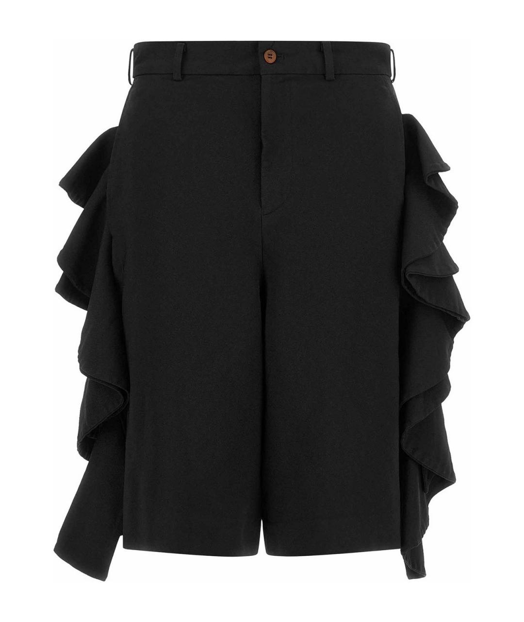 COMME DES GARÇONS Черные шерстяные шорты, фото 1