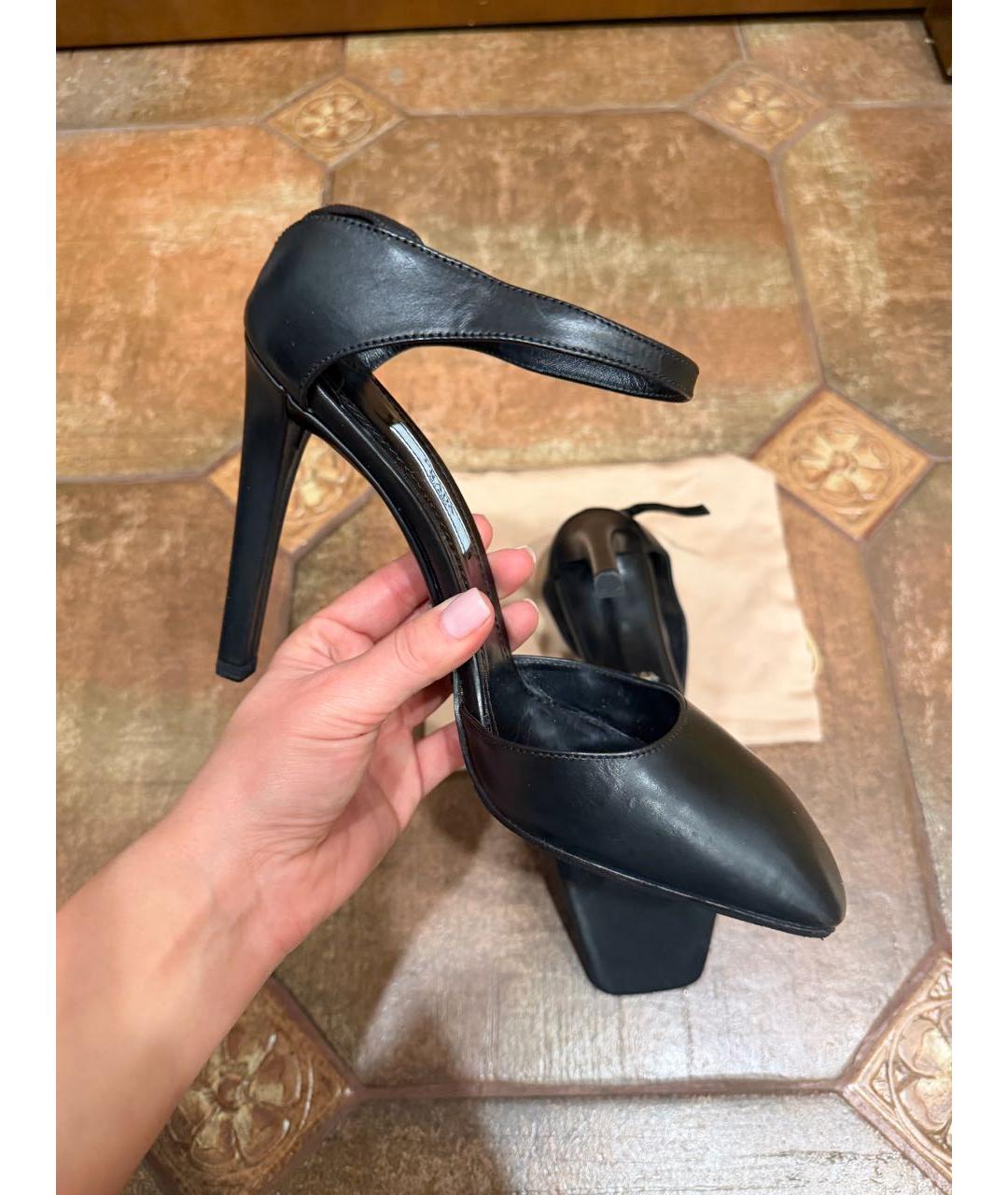 PRADA Черные кожаные туфли, фото 7