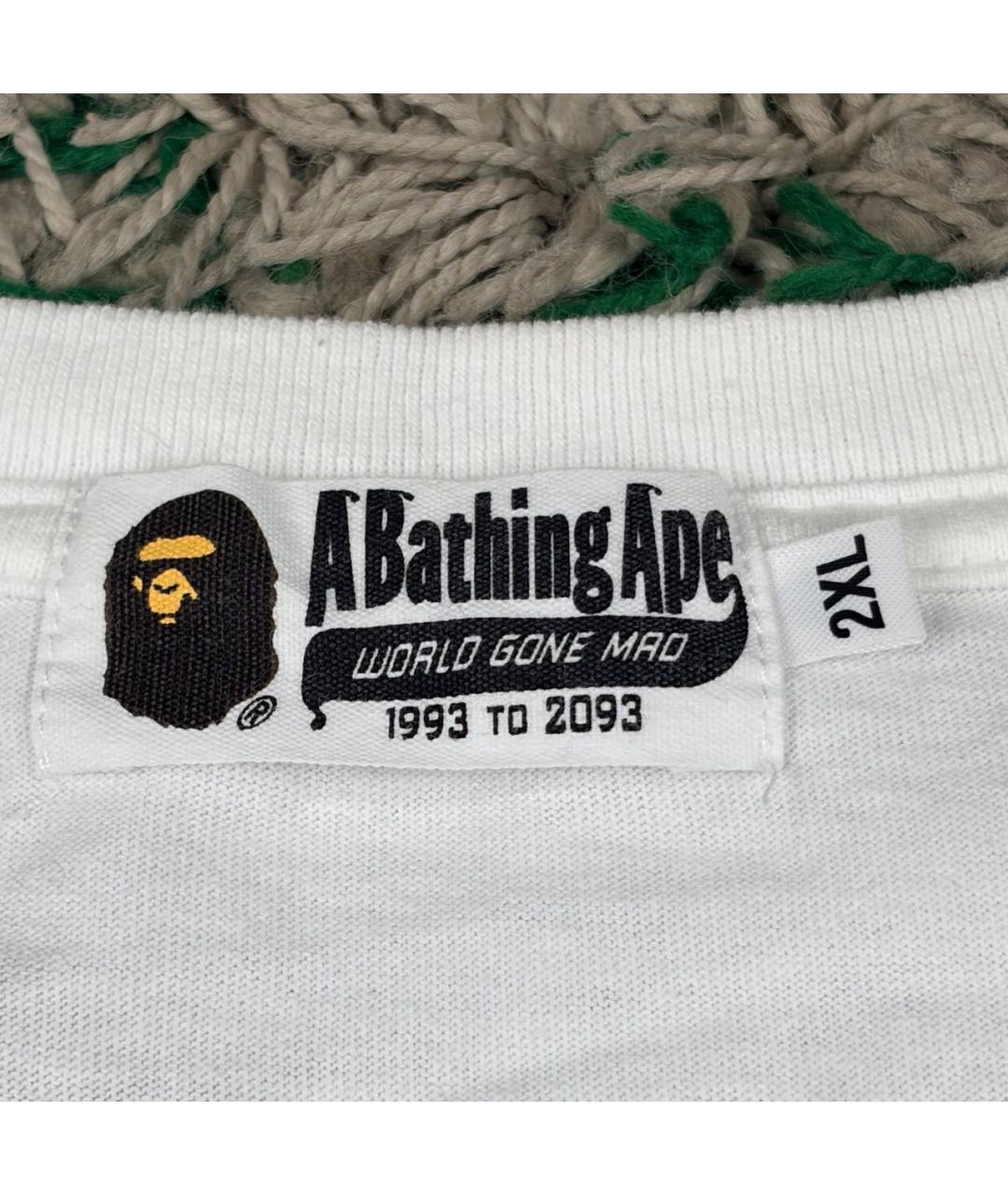 BAPE Белая хлопковая футболка, фото 4