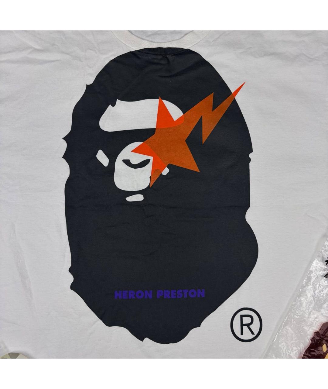 BAPE Белая хлопковая футболка, фото 5
