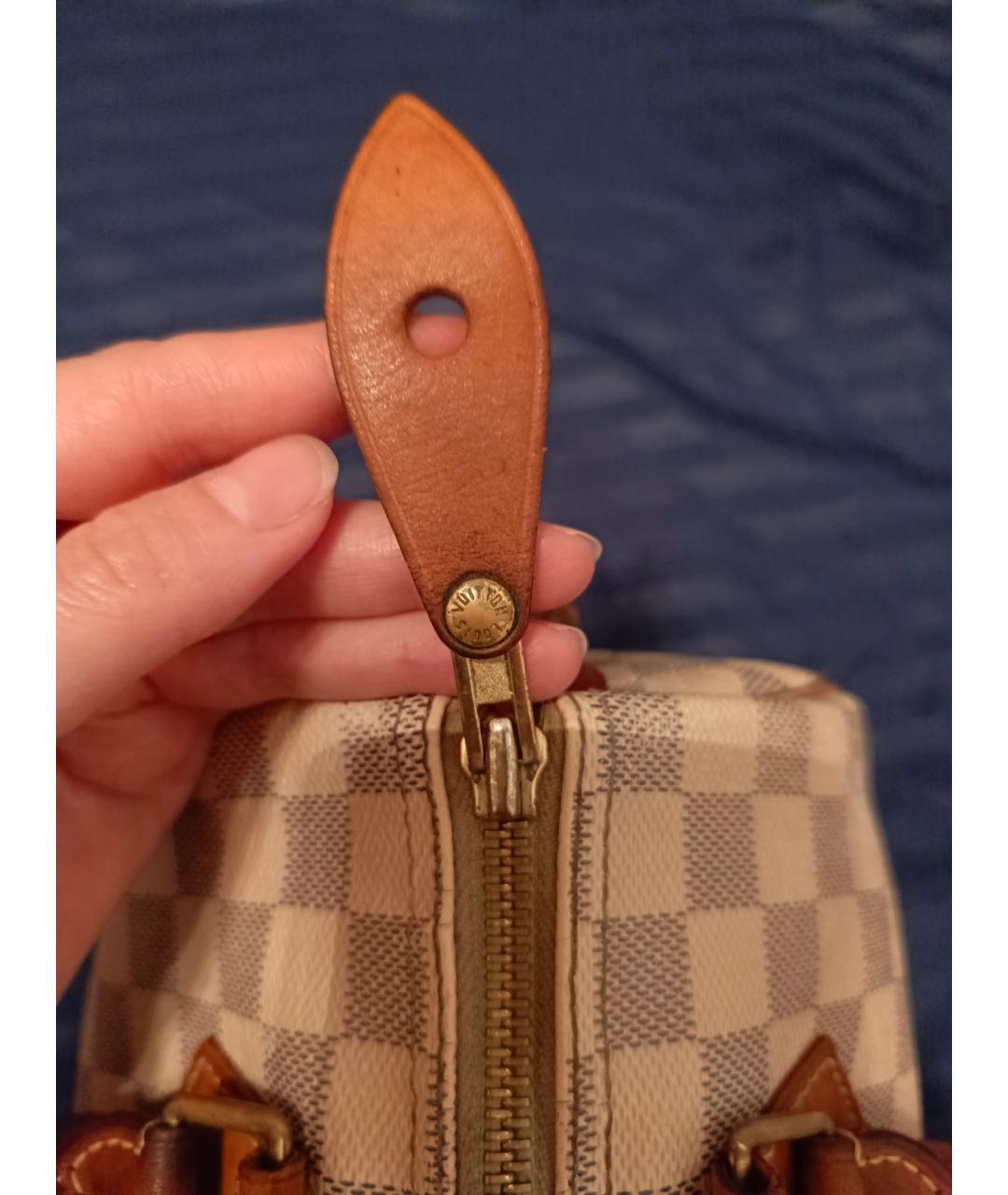 LOUIS VUITTON Белая сумка с короткими ручками, фото 5
