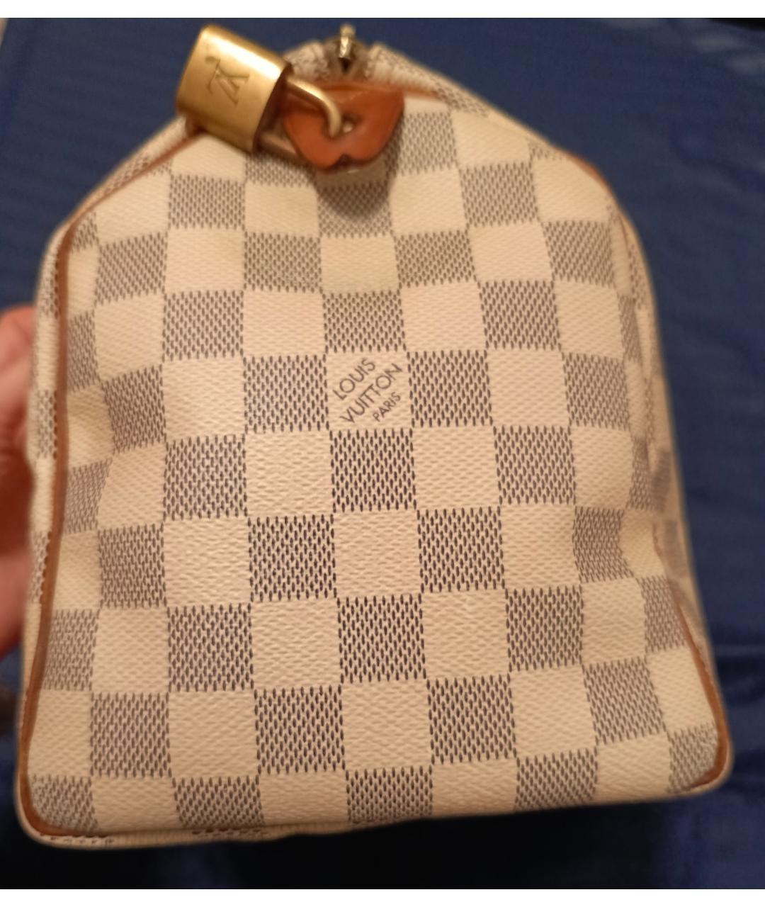 LOUIS VUITTON Белая сумка с короткими ручками, фото 6