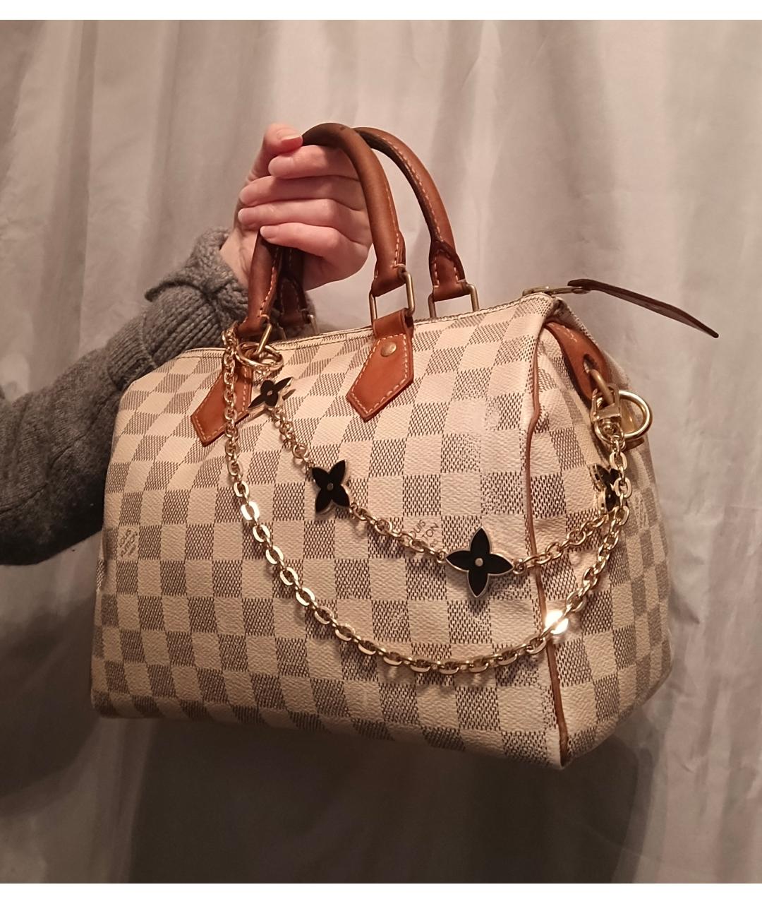 LOUIS VUITTON Белая сумка с короткими ручками, фото 2