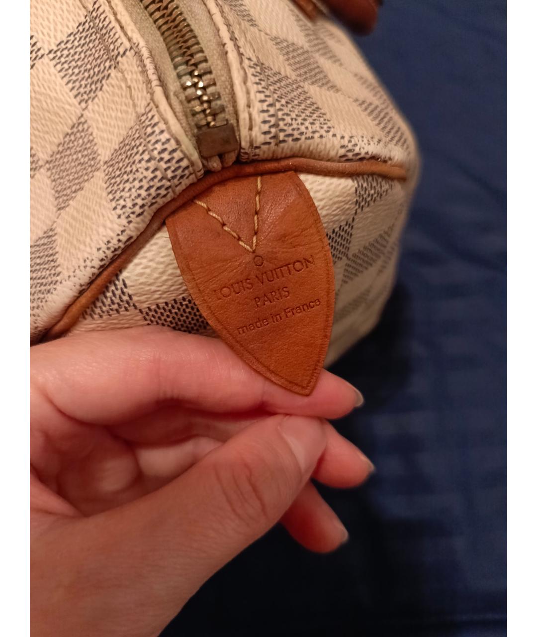 LOUIS VUITTON Белая сумка с короткими ручками, фото 8