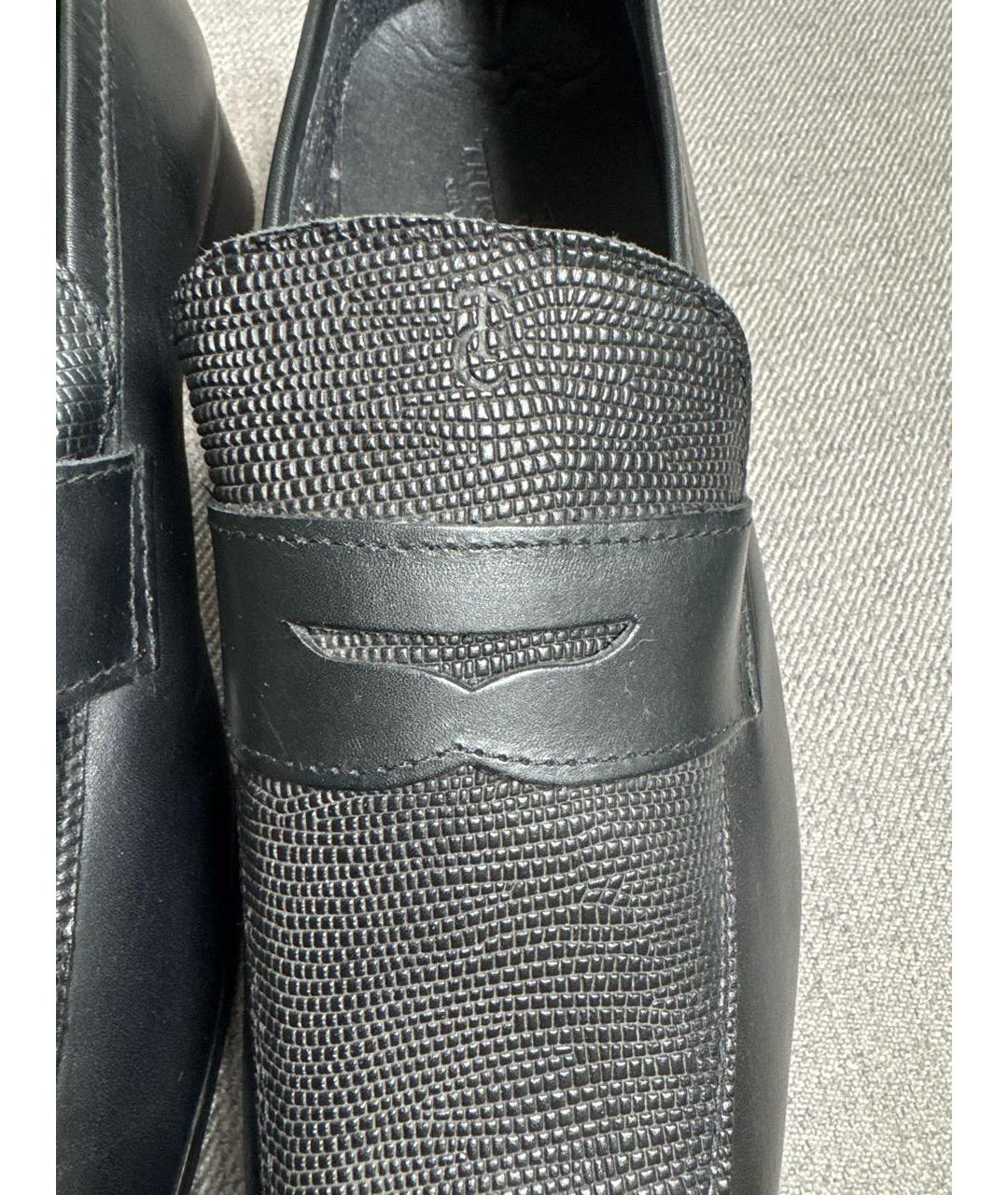 TRUSSARDI Черные кожаные туфли, фото 6