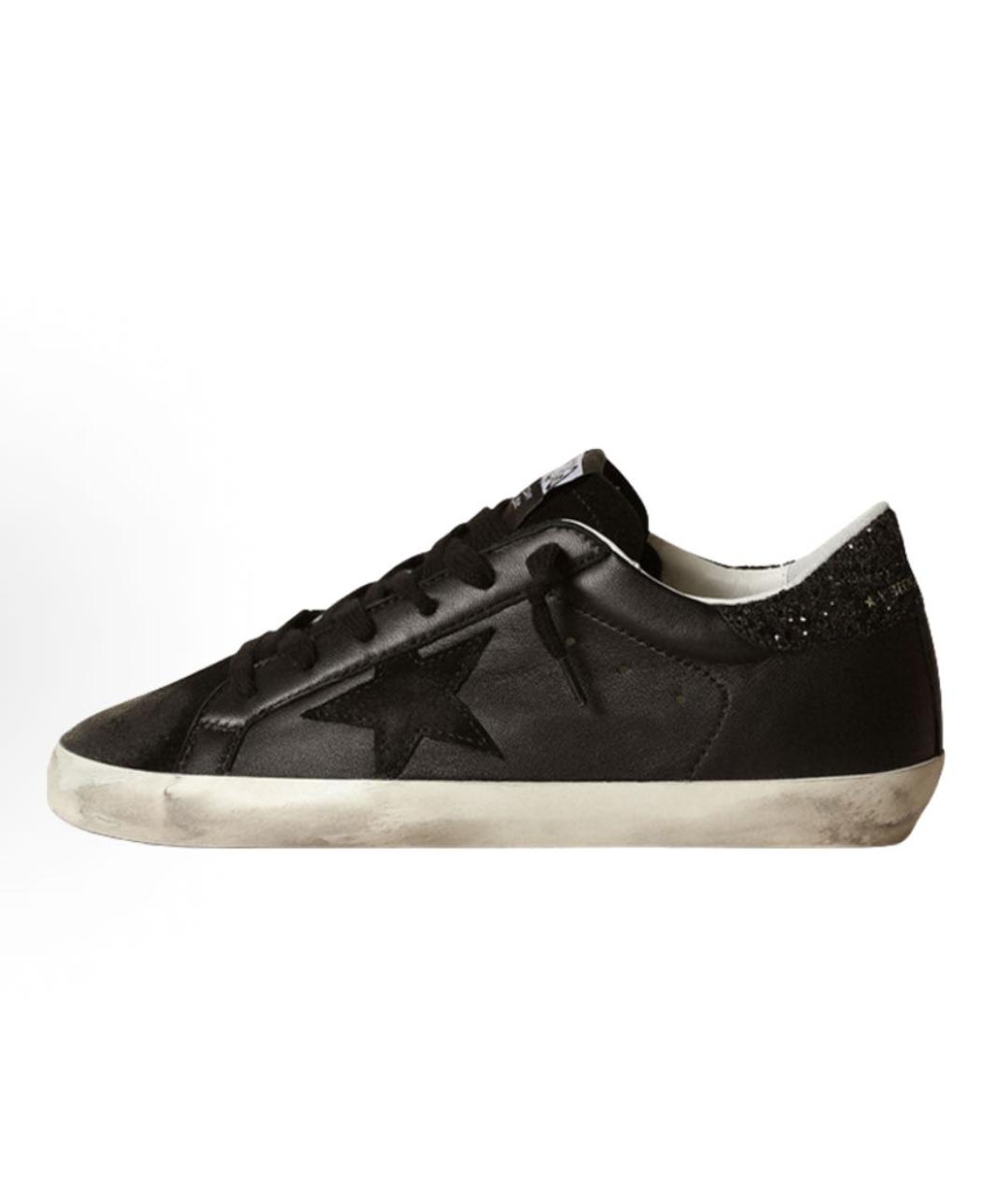 GOLDEN GOOSE Черные кожаные кеды, фото 7
