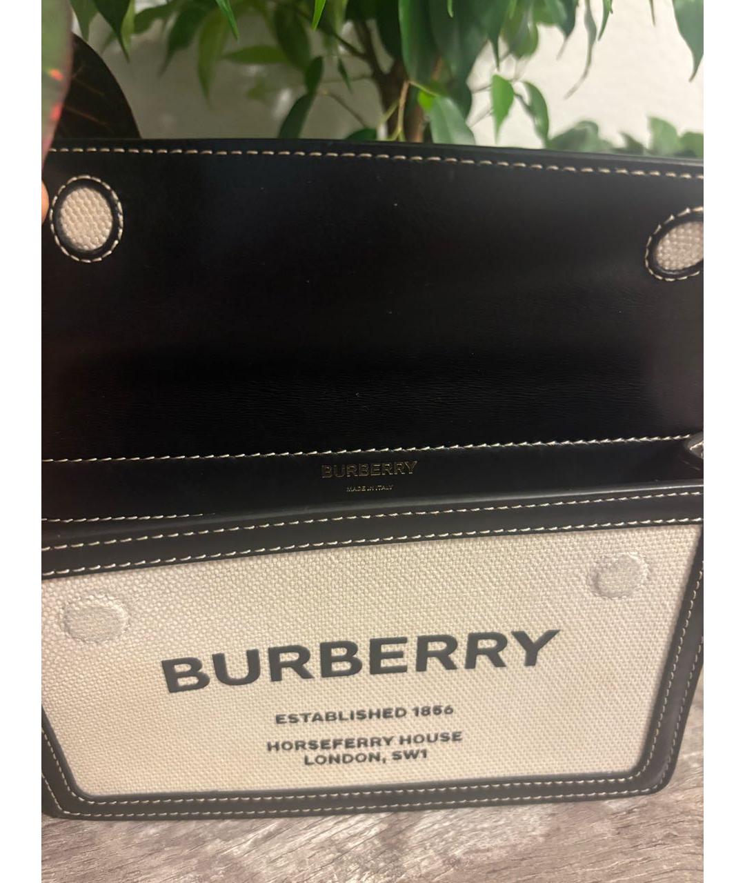 BURBERRY Черная кожаная сумка через плечо, фото 3