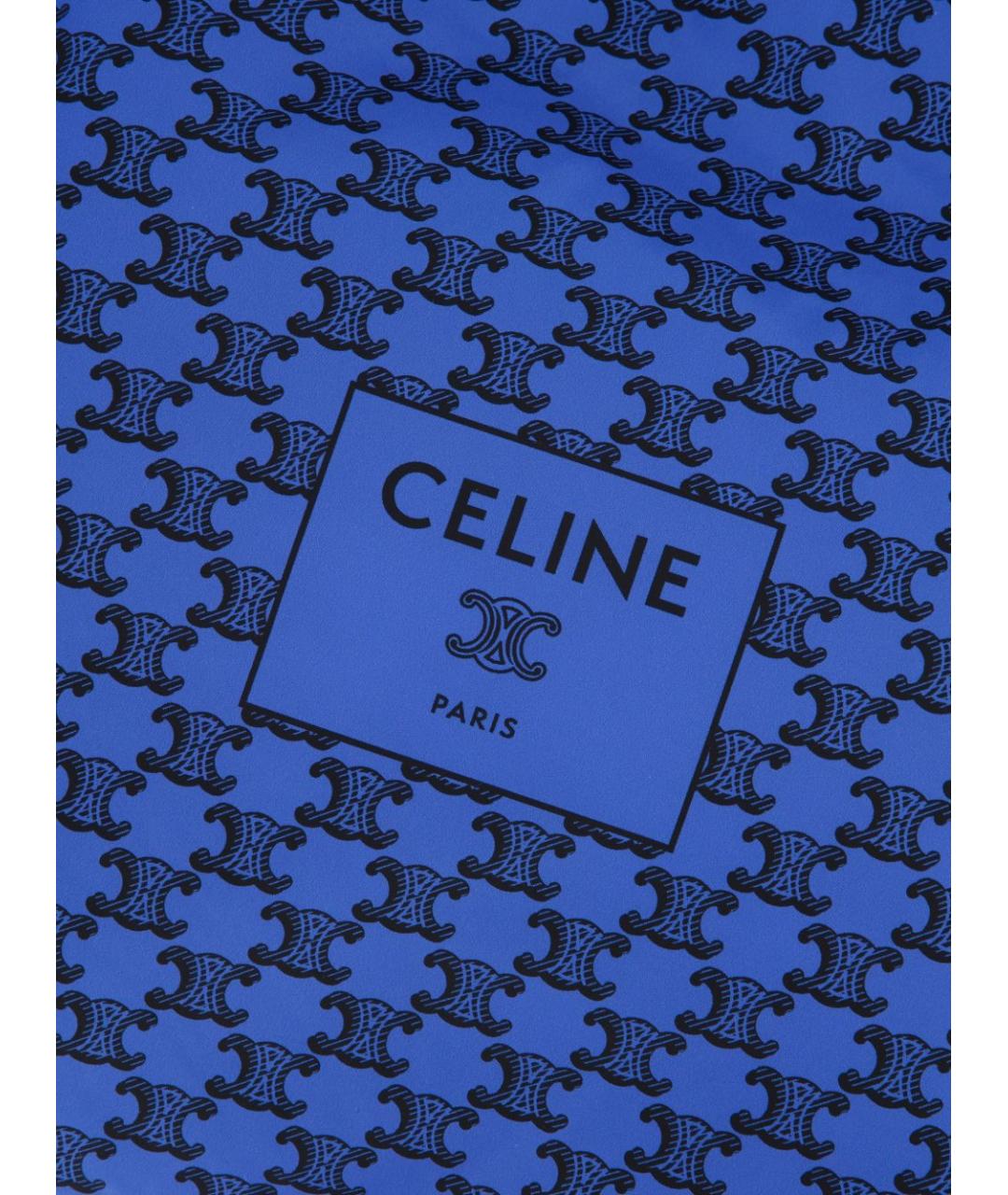 CELINE Синяя синтетическая сумка тоут, фото 2
