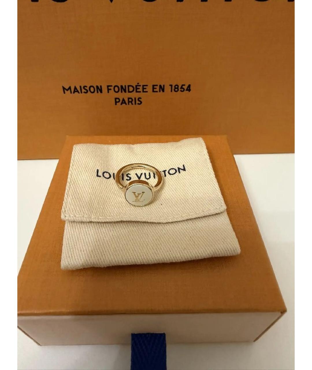 LOUIS VUITTON Золотое металлическое кольцо, фото 2