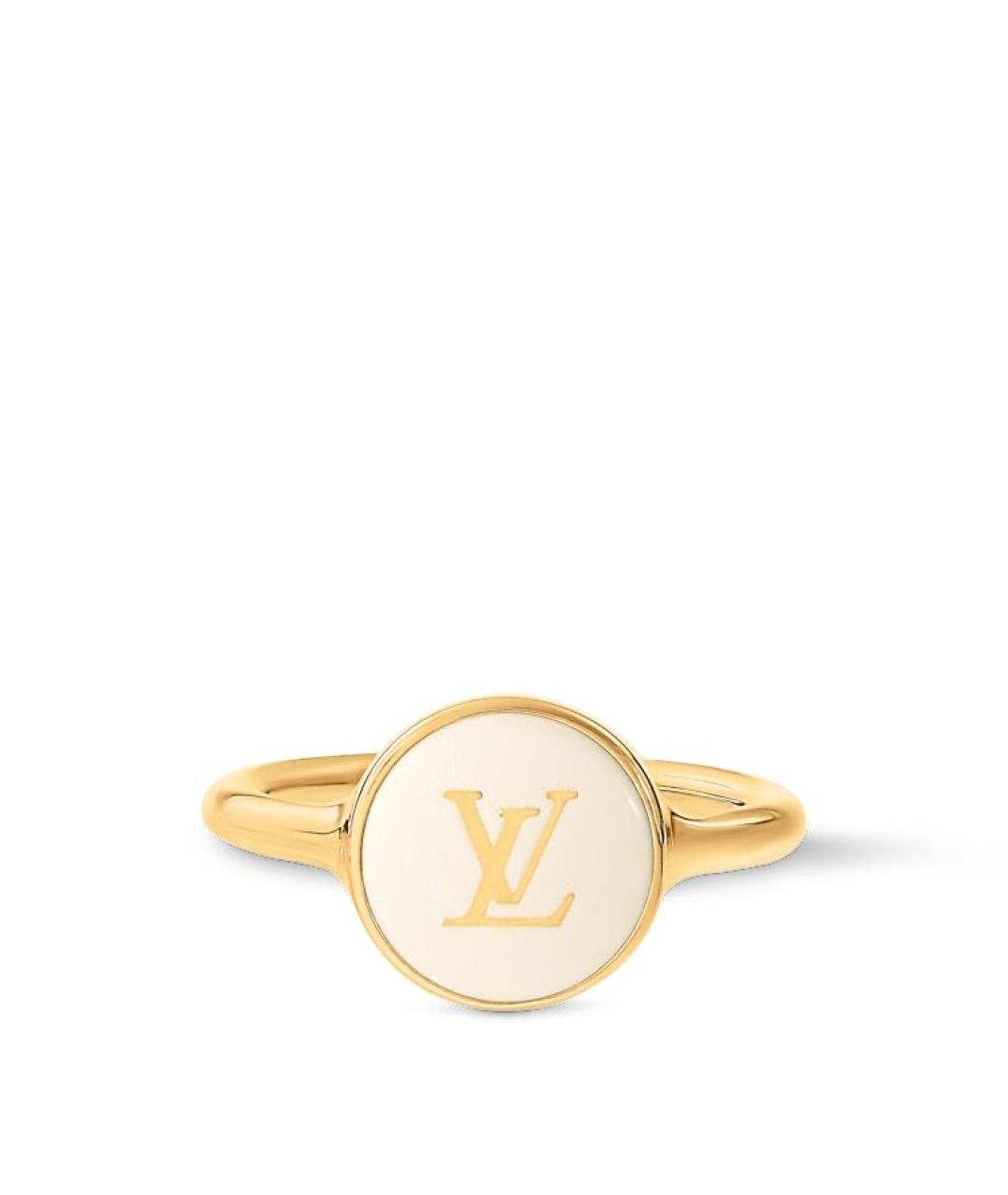 LOUIS VUITTON Золотое металлическое кольцо, фото 3