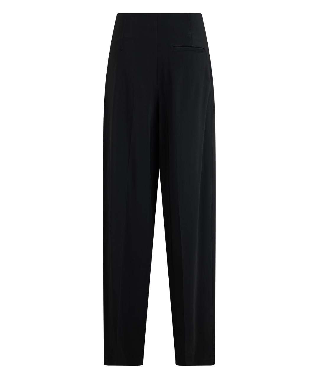 ALBERTA FERRETTI Черные вискозные прямые брюки, фото 2