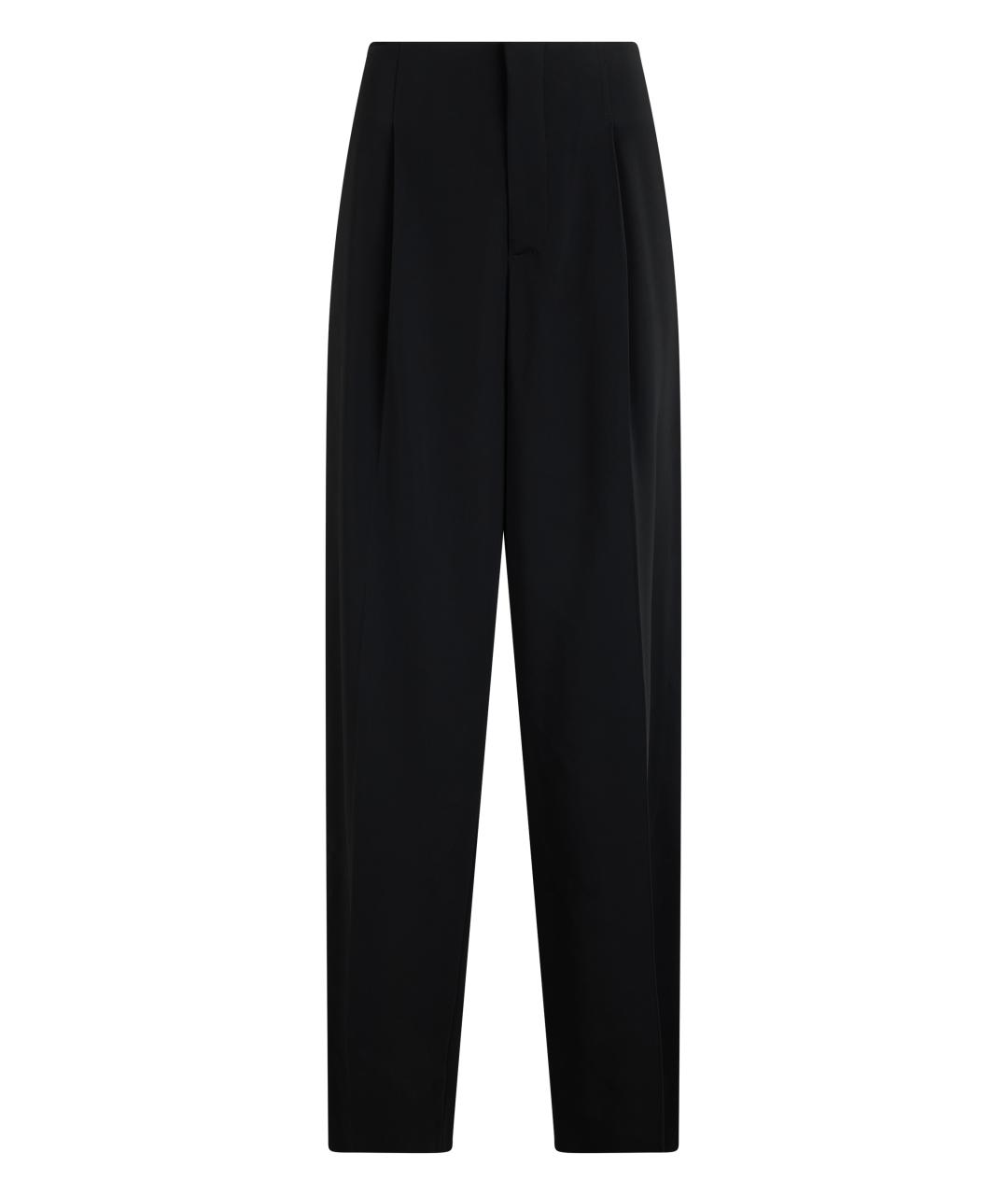 ALBERTA FERRETTI Черные вискозные прямые брюки, фото 1
