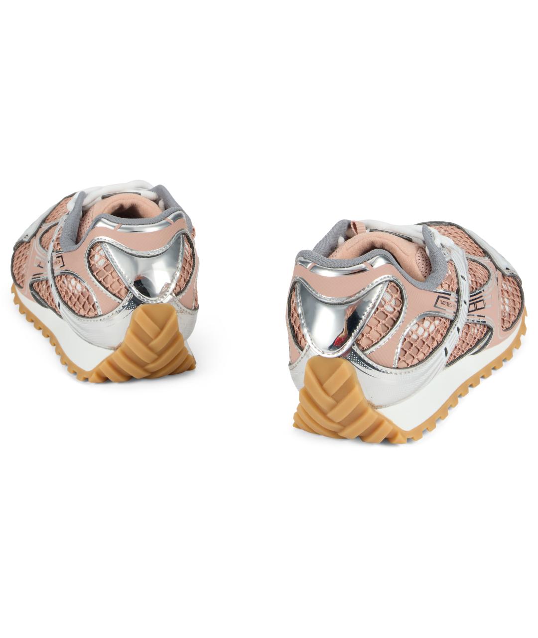 BOTTEGA VENETA Розовые синтетические кроссовки, фото 4