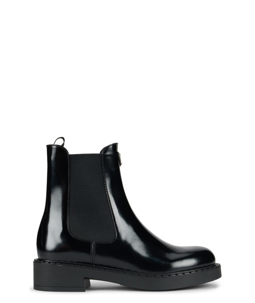 PRADA Черные кожаные ботинки, фото 2
