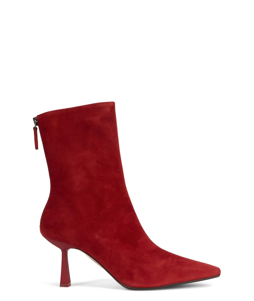 AQUAZZURA Красные замшевые ботильоны, фото 2