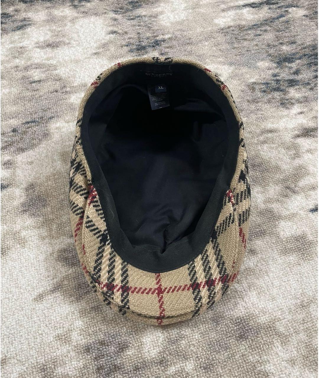 BURBERRY Бежевая шерстяная кепка, фото 4