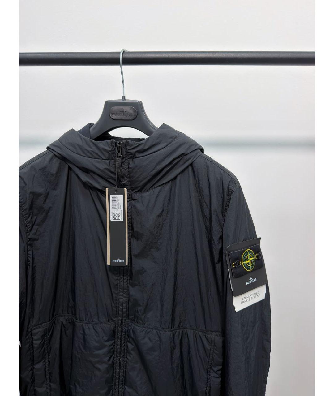 STONE ISLAND Темно-синяя нейлоновая куртка, фото 2