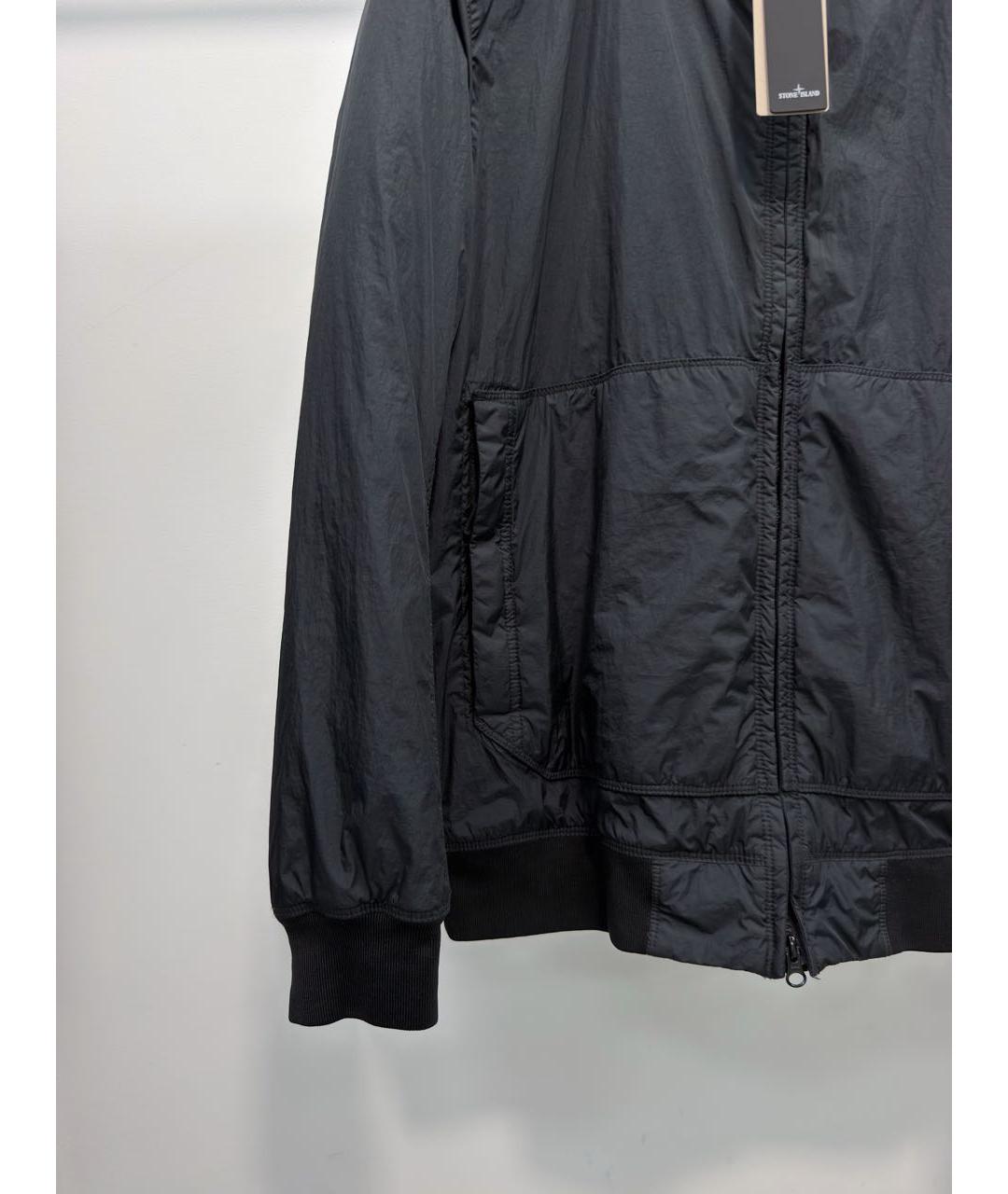 STONE ISLAND Темно-синяя нейлоновая куртка, фото 3