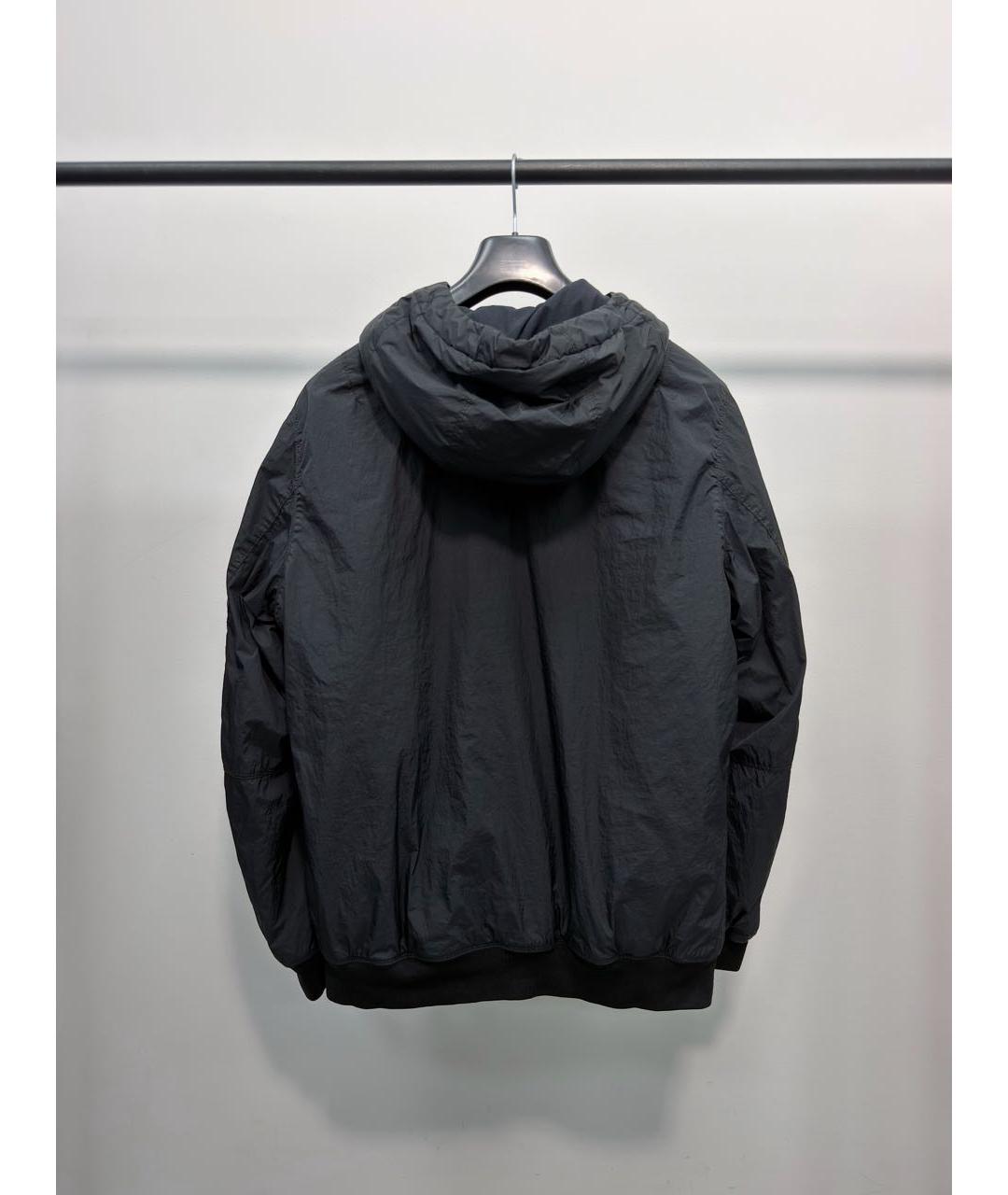 STONE ISLAND Темно-синяя нейлоновая куртка, фото 4