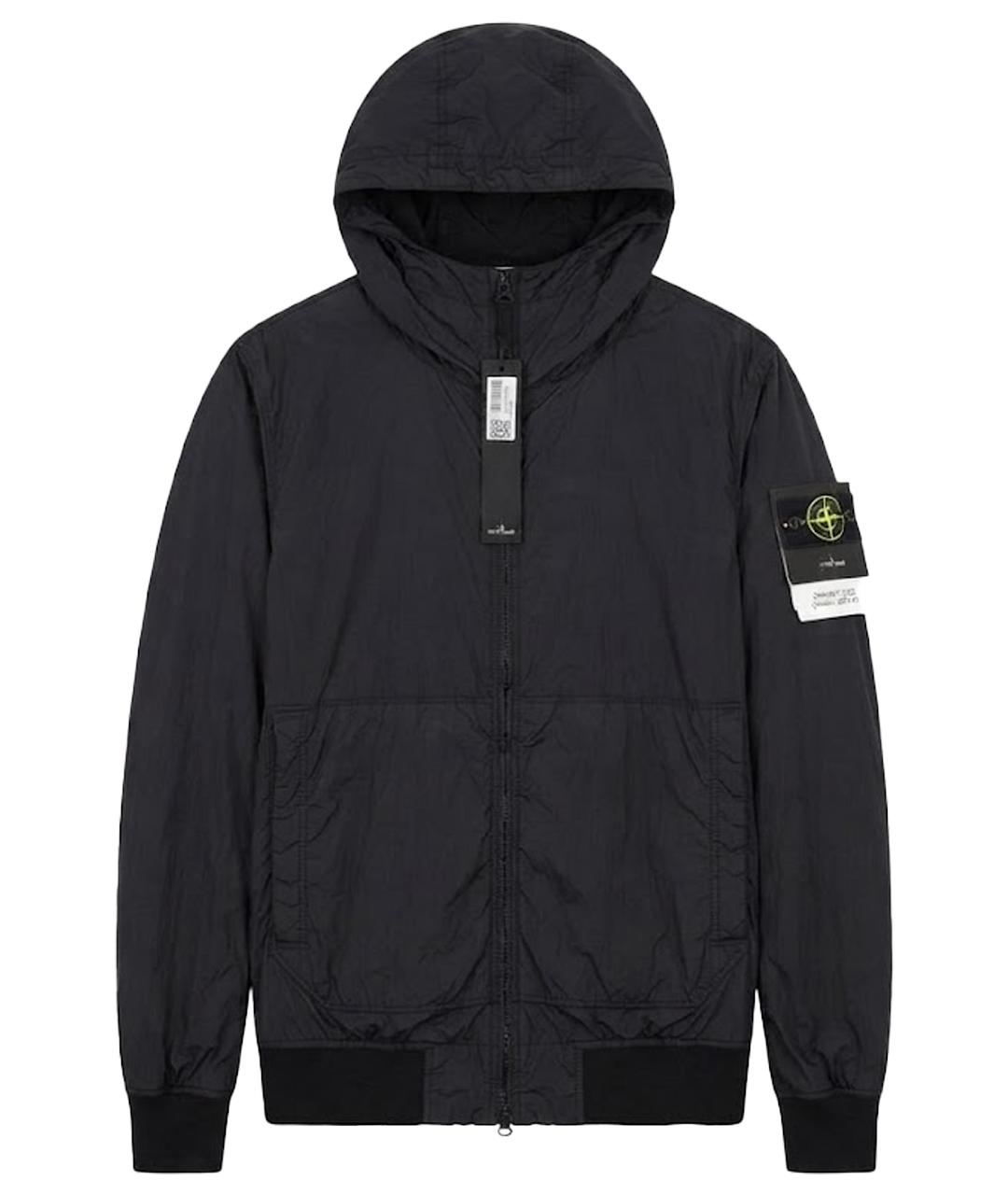STONE ISLAND Темно-синяя нейлоновая куртка, фото 1