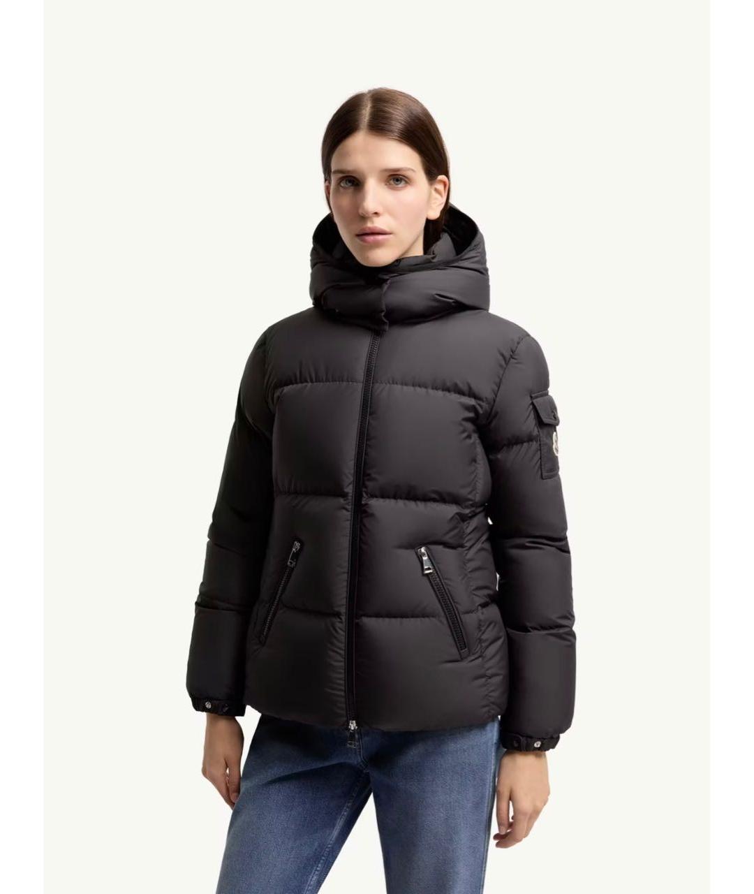 MONCLER Черная куртка, фото 4