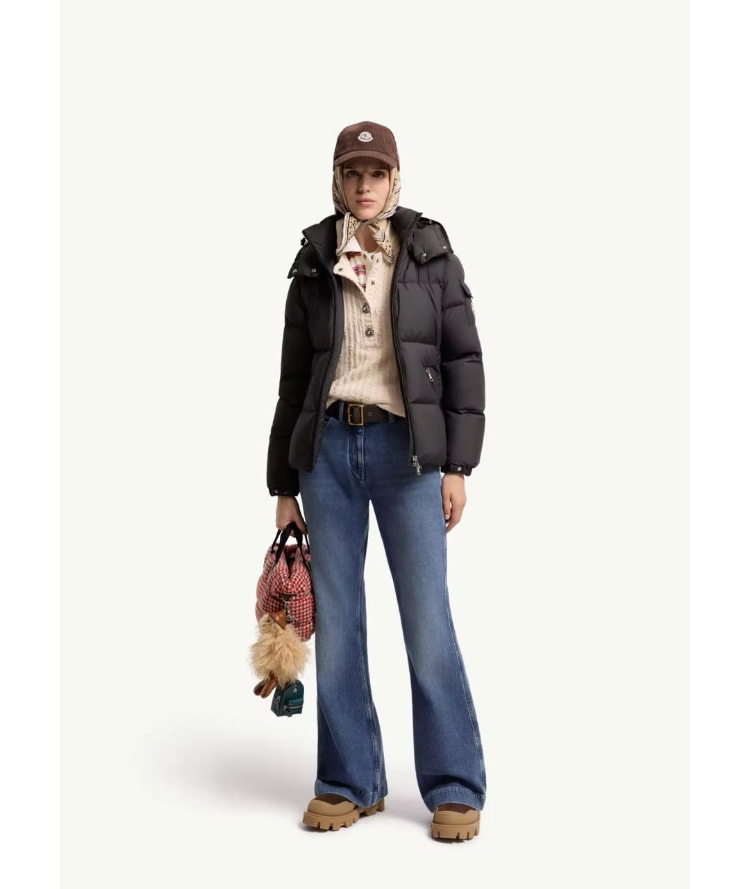 MONCLER Черная куртка, фото 2