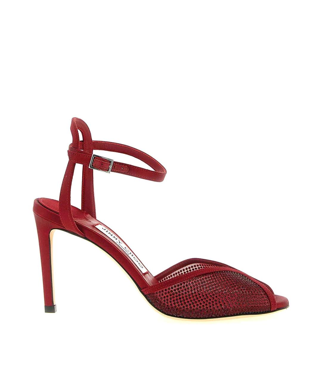 JIMMY CHOO Красные кожаные босоножки, фото 1