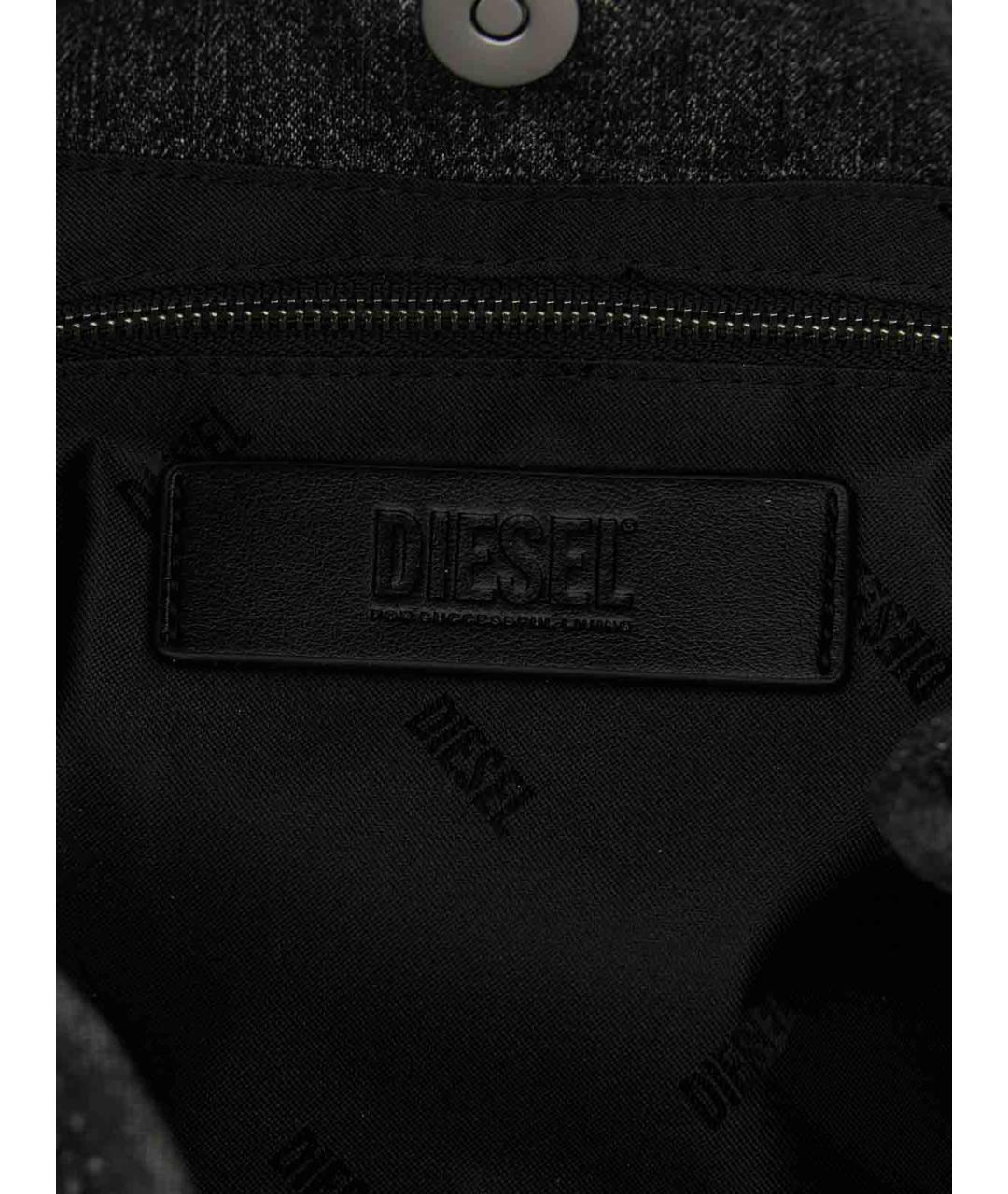 DIESEL Черная сумка через плечо, фото 4