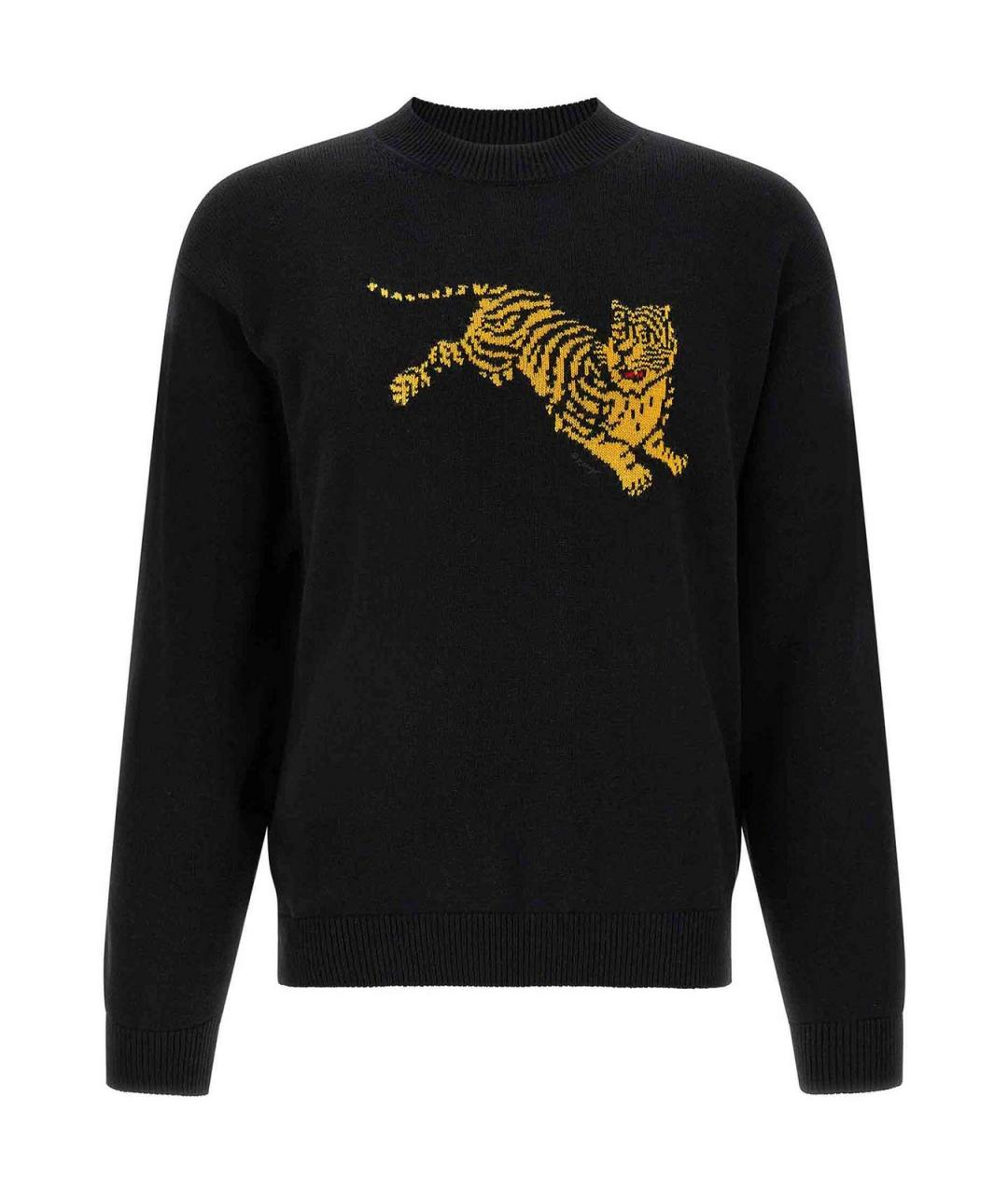 KENZO Черный хлопковый джемпер / свитер, фото 1