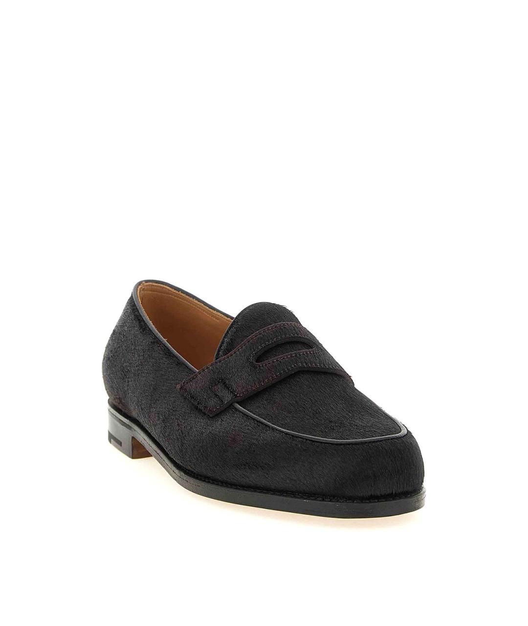 JOHN LOBB Коричневые кожаные лоферы, фото 2