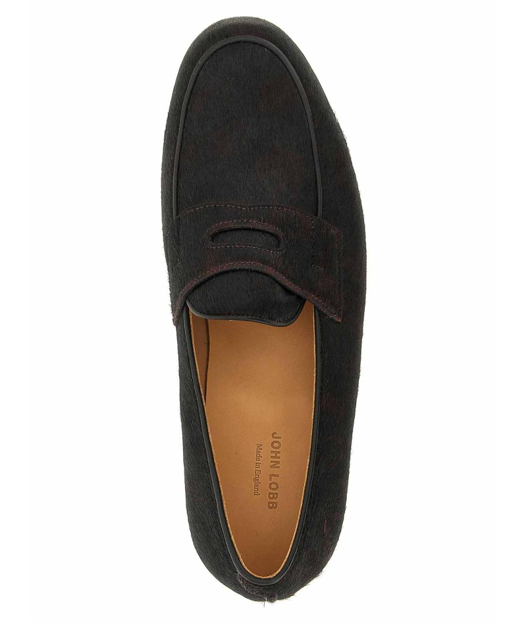 JOHN LOBB Коричневые кожаные лоферы, фото 4