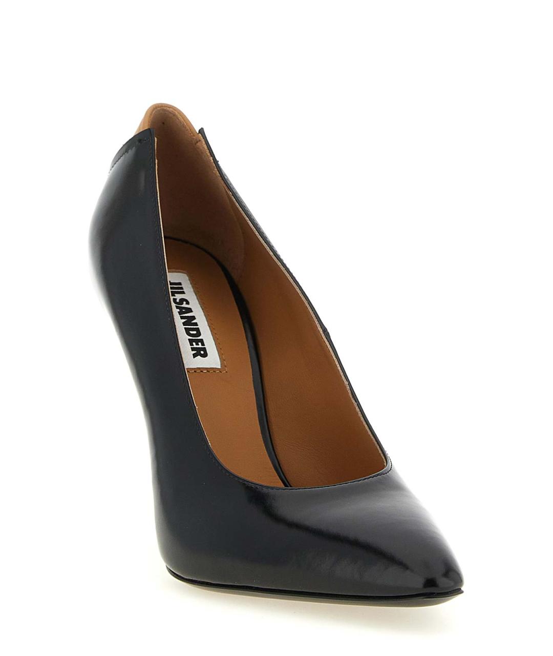 JIL SANDER Черные кожаные туфли, фото 2