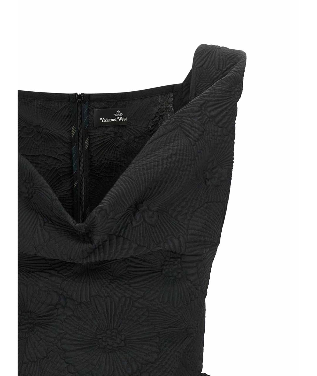 VIVIENNE WESTWOOD Черное полиэстеровое платье, фото 3