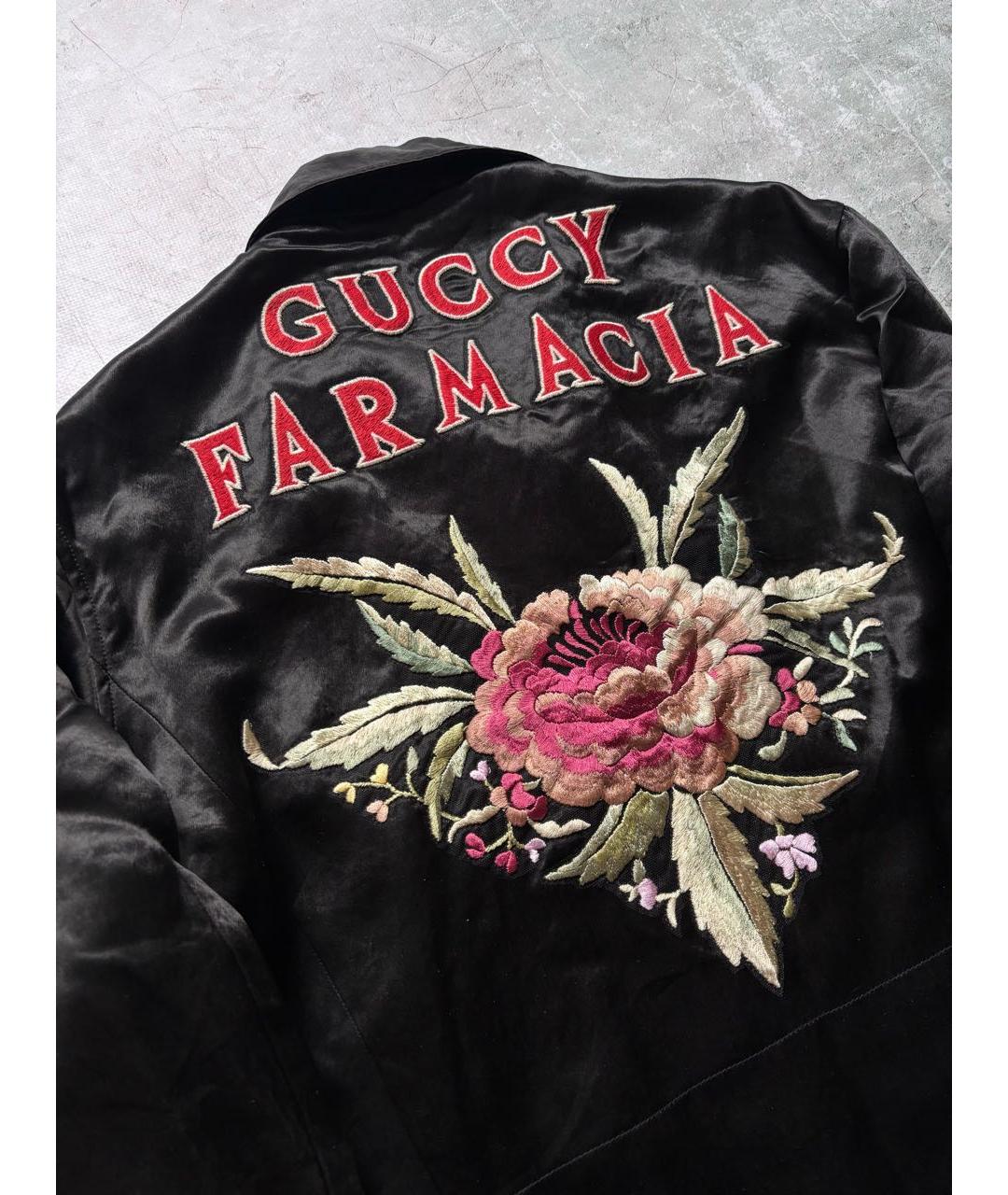 GUCCI Черная ацетатная куртка, фото 3