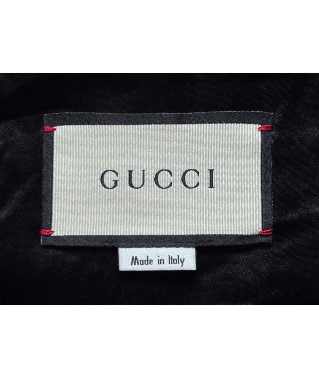 GUCCI Черная ацетатная куртка, фото 7