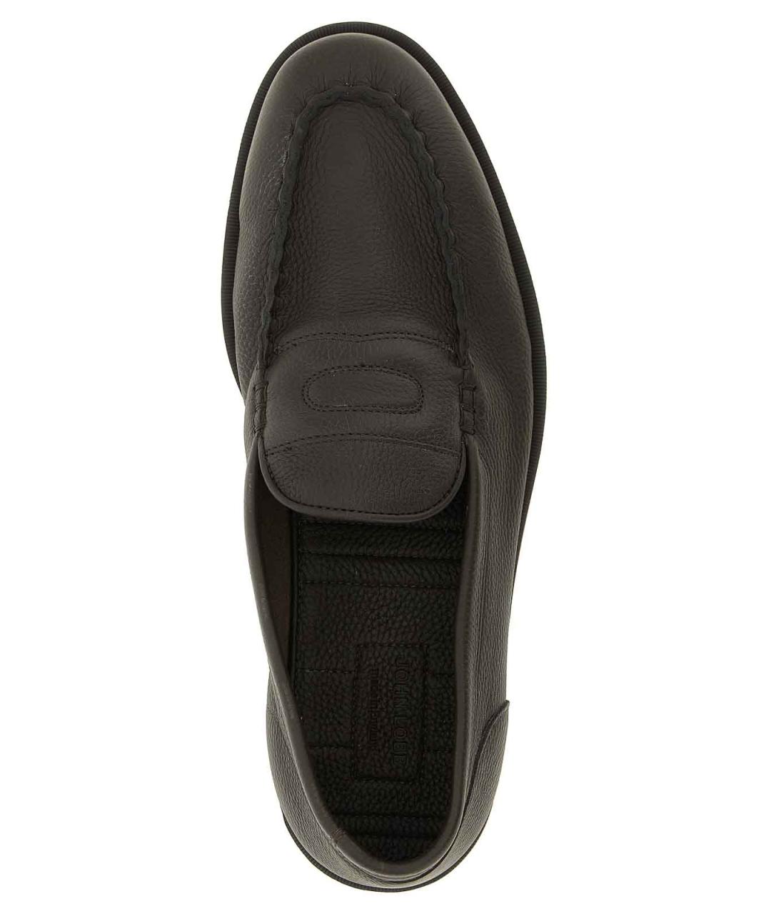 JOHN LOBB Коричневые кожаные лоферы, фото 4
